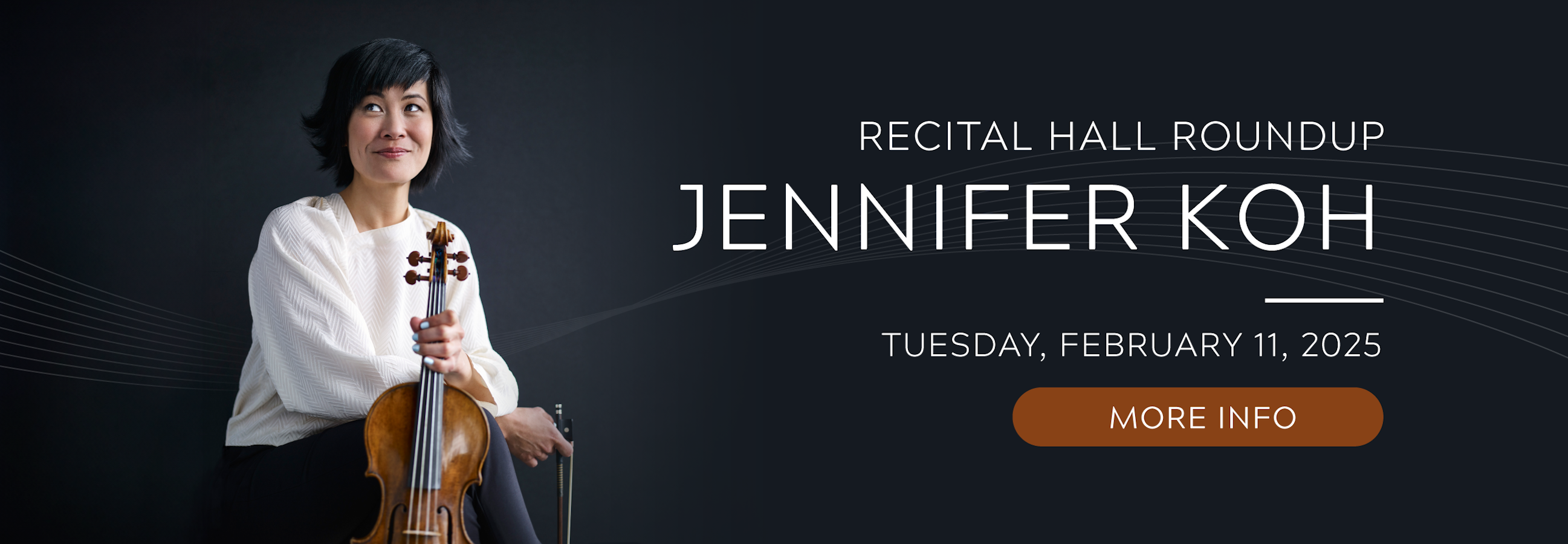 Recital Hall Roundup - Violinist Jennifer Koh to perforn on Febreuary 11, 2025